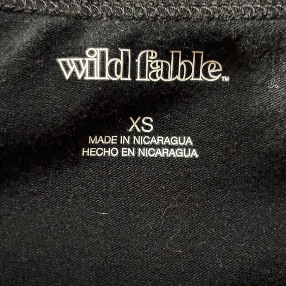 Wild Fable Women's Black Short Sleeve Crop Top - Size XS - Picture 5 of 6